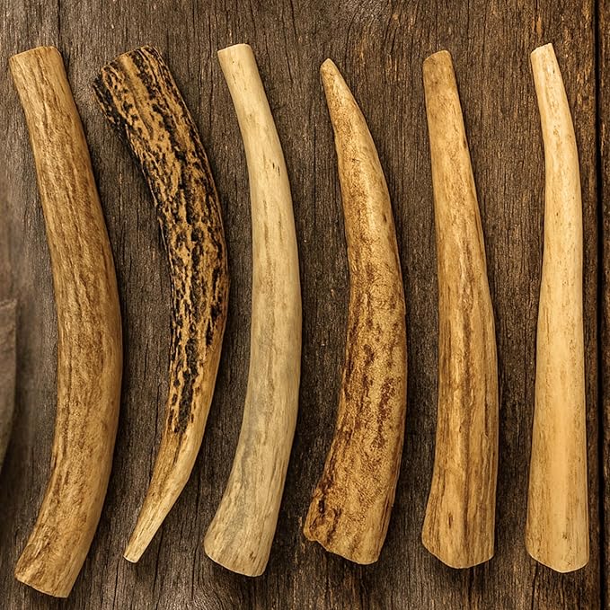 WhiteTail Naturals - Antlers for Extra Small Dogs (6 Pack) Deer Antler Dog Chew Bones for Extra Small Aggressive Chewers - Long Lasting Horn Chew Toys - Naturally Shed