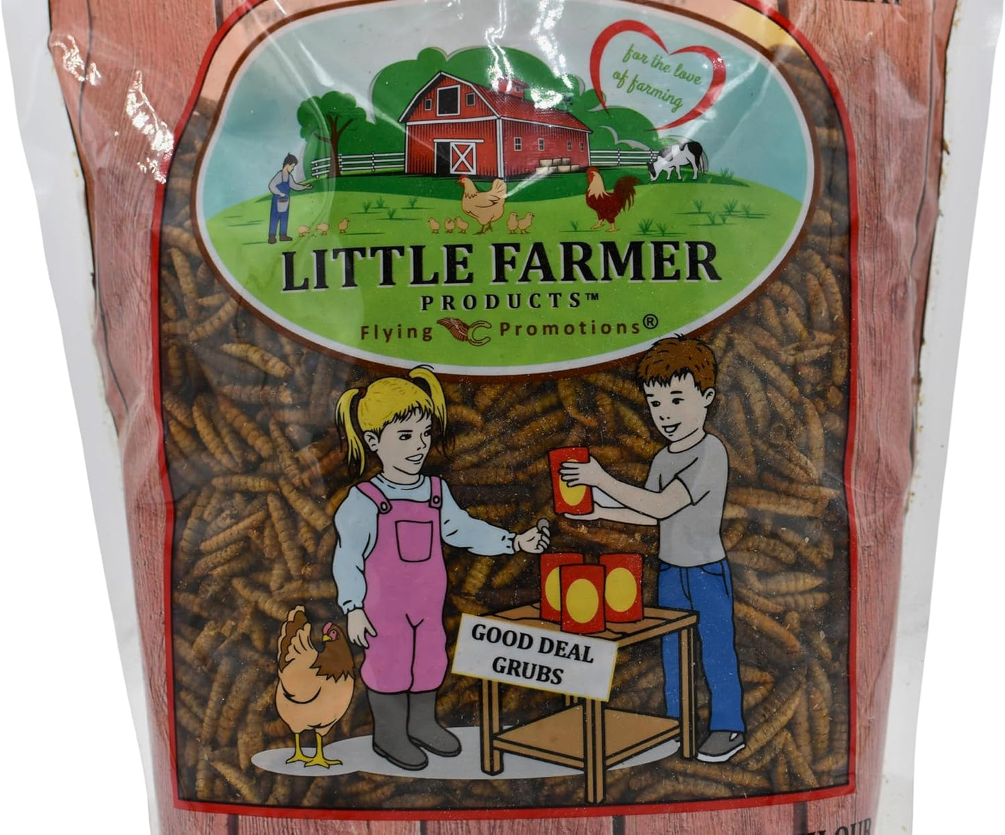 Good Deal Grubs Dried Black Soldier Fly Larvae Treat (1lb) for Chickens, Poultry, Birds, Small Pets - Protein and Calcium Supplement