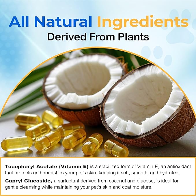 SONO Dog Wipes - Gentle Pet Wipes for Paws, Butt, Face & Body - Cleaning, Deodorizing, Puppy & Cat Friendly - Unscented, 100 Count