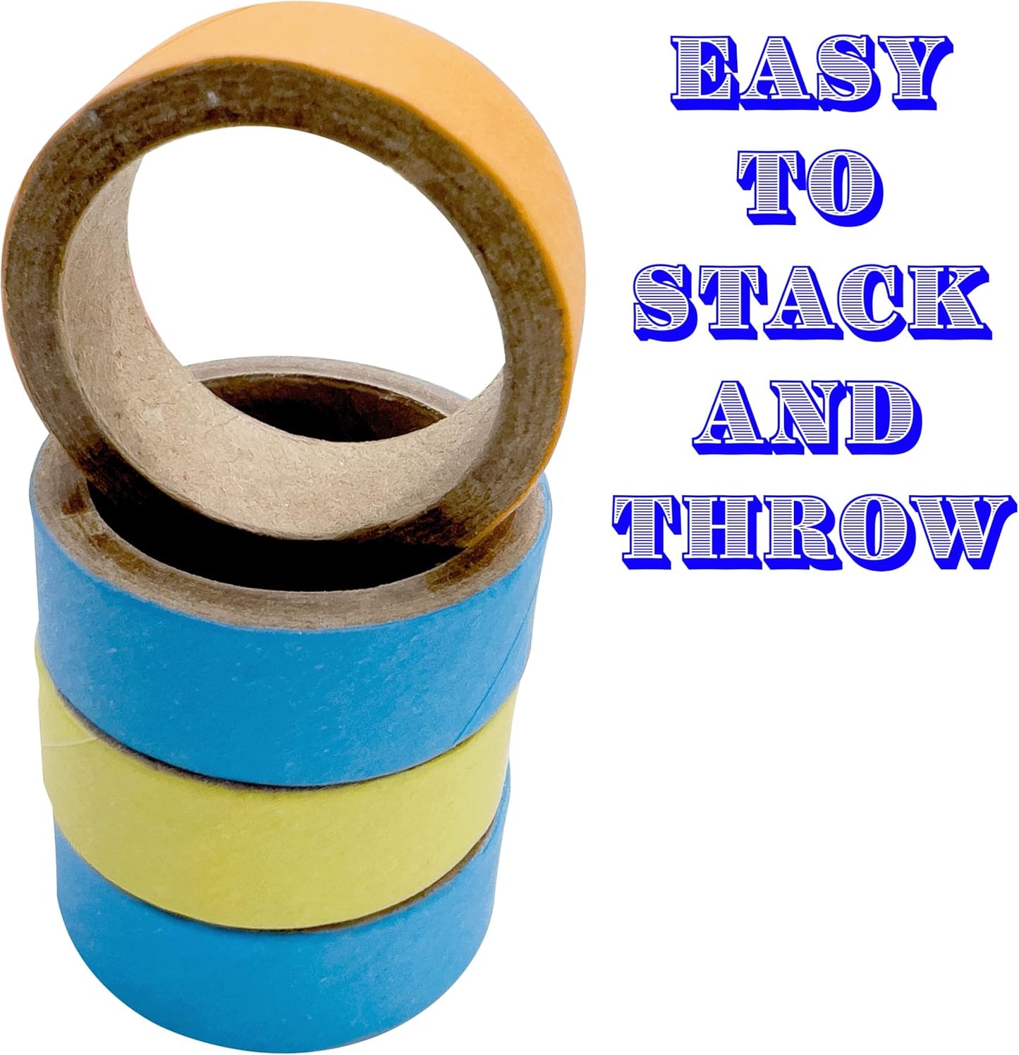 by M&M 8008 Pk25 1 Inch Ring Donut - Colorful Shreddable Chewable Compressed Cardboard Foot Toys, Small Easy to Manipulate Mini Rings, Safe for All Types of Pets to Shred