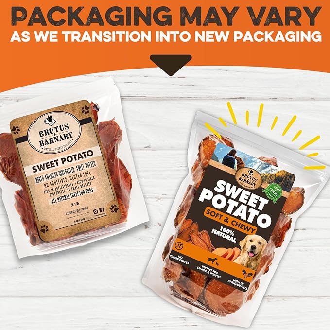 Sweet Potato Slices For Dogs - Soft & Chewy - Single Ingredient Dog Treats, Healthy 100% Natural Sweet Potato Dog Treats With No Added Preservatives - Softer & Great For Puppies Or Senior Dogs (14oz)