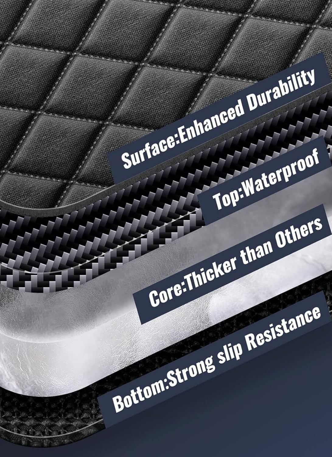 Waterproof Dog Car Seat Cover with Belt for Back Seat - Washable Pet Protector Accessories for Cars, Trucks, SUVs, and Bench Seats - Auto Backseat Hammock for Small & Large Dogs