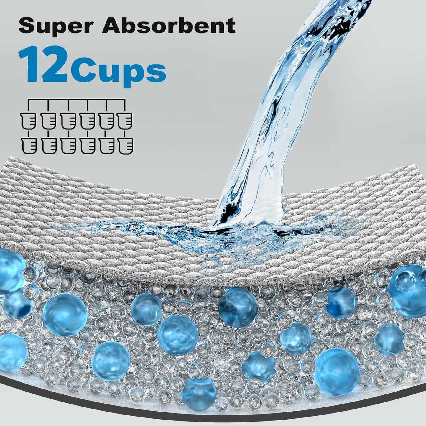 MIZOK Black Charcoal Dog Pee Pads Extra Large 23x24in/28x34in/30x36in/36x36in/28x44in, New & Improved Odor-Control Super Absorption Puppy Potty Training Pads (Giant 28" x44“ 25 Count)