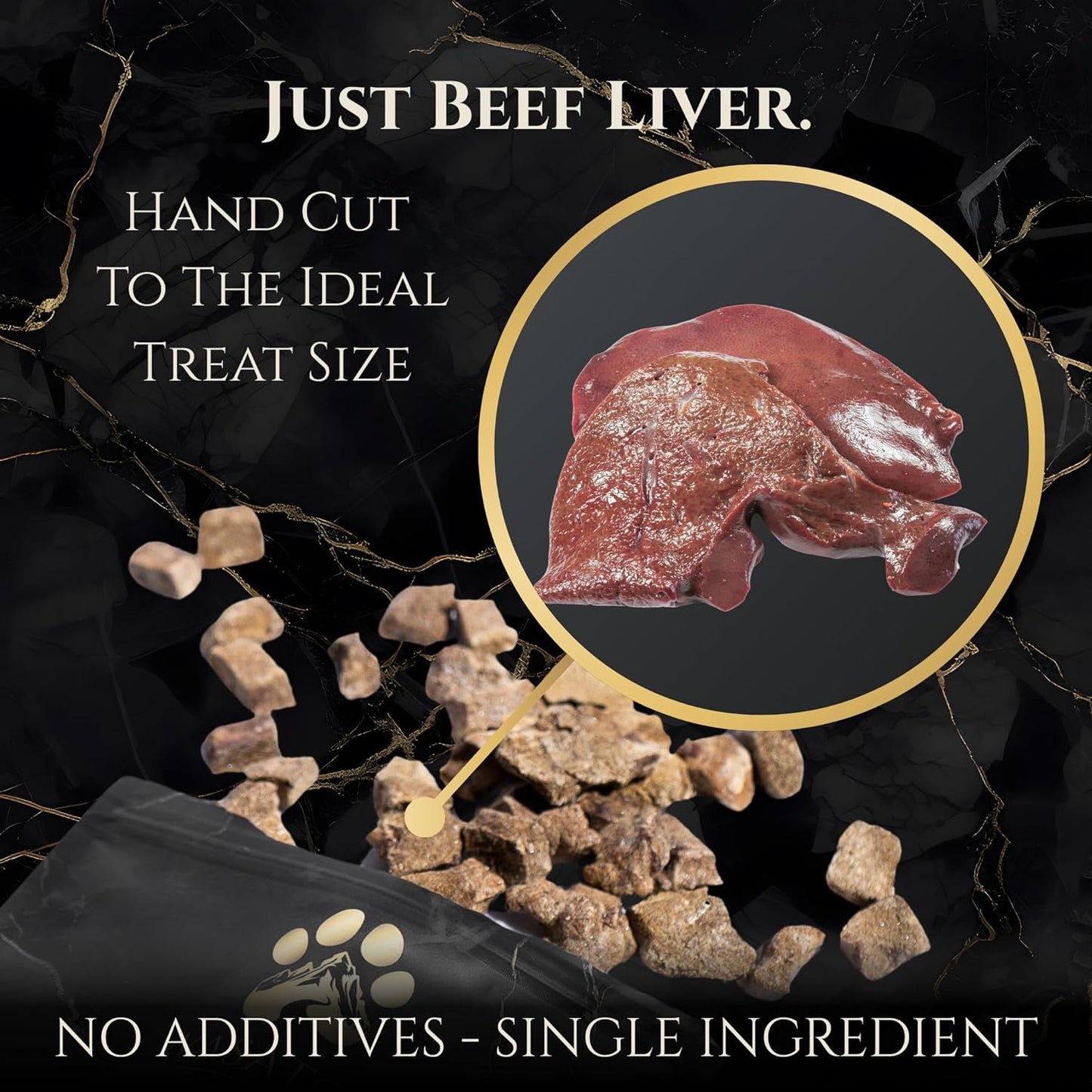 Beef Liver Dog Treats | All Natural Freeze Dried Dog Treat for Dogs & Puppies - Made from Raw Single Ingredient, High Protein Pet Training Treats | USDA Approved & Made in The USA - 4 Oz