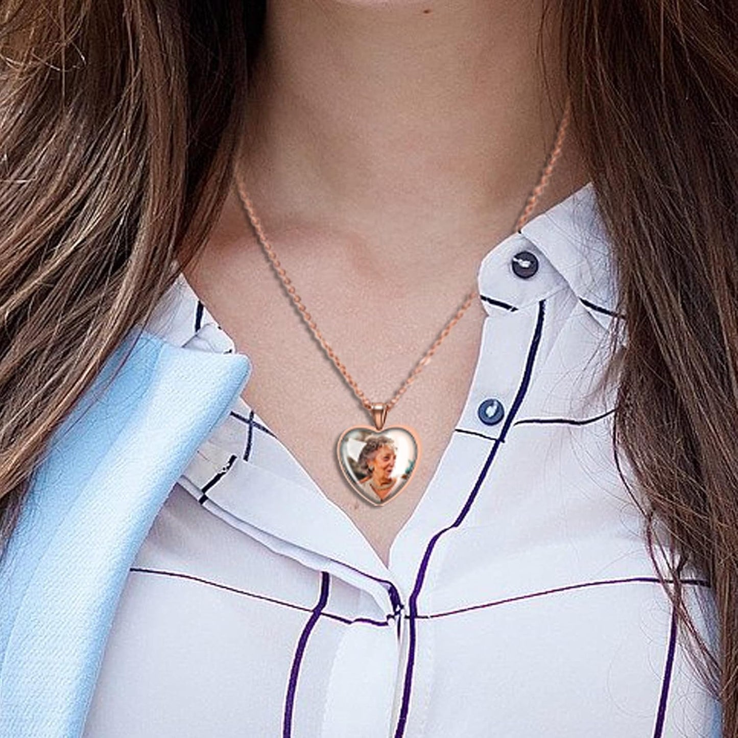 Farfume Personalized Pet Urn Necklace for Dog Cat Ashes Cremation Pet Memorial Customized Photo Text Engraving Pendant Keepsake Funeral Jewelry