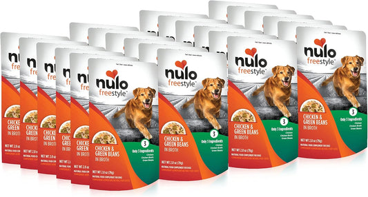 Nulo Freestyle Puppy & Dog Wet Dog Food Topper, Premium All Natural Grain-Free, Real Meat Dog Food Topper with High Animal-Based Protein and Only 5 or Less Ingredients With No Additives, Orange