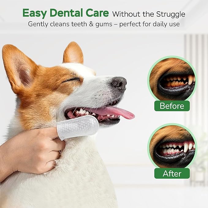 Dog Essentials Starter Kit - New Puppy Kit with Pet Wipes, Paw Balm, Dental Teeth Cleaning Wipes and Poop Bags Set - Complete Dog Kit for Travel, Camping & Gift Set