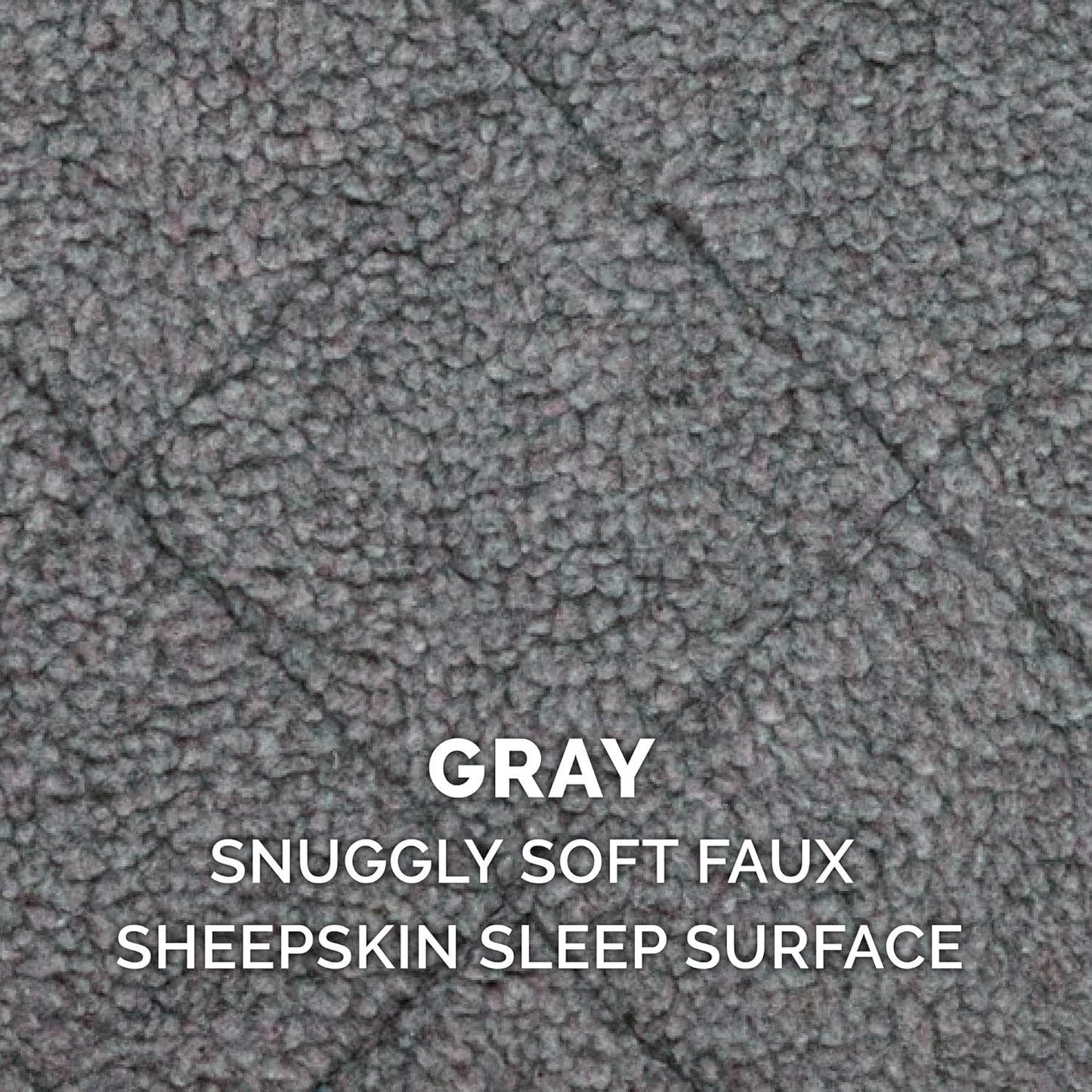 Furhaven Dog Bed for Extra Small Dogs & Indoor Cats, 100% Washable, Sized to Fit Crates - Sherpa Fleece Bolster Crate Pad - Gray, Extra Small