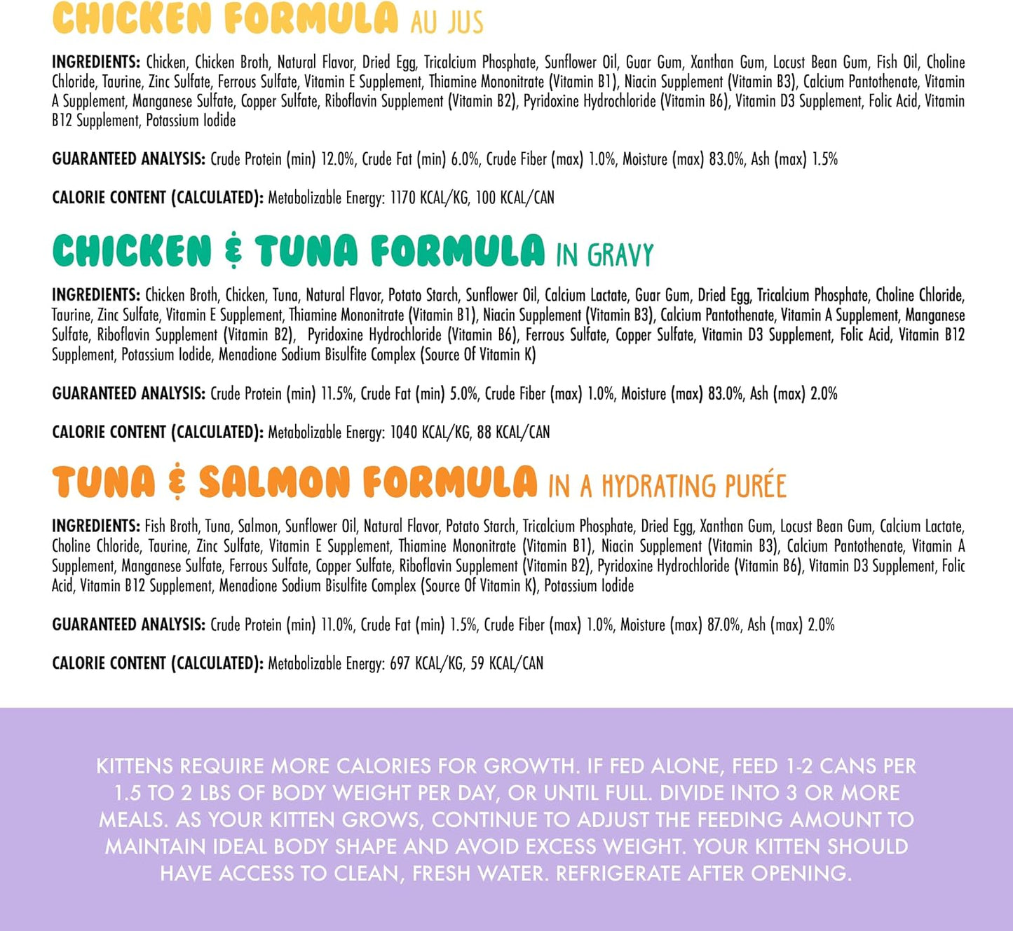 Weruva Kitten, Kitten Can Jam! Variety Pack, 3oz Can (Pack of 12)