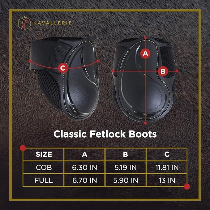 Kavallerie PRO-K Soft No Turn Bell Boots Ultimate Hoof Protection, with Anti-Spin Fastening System, Durable & Prevents Overreaching