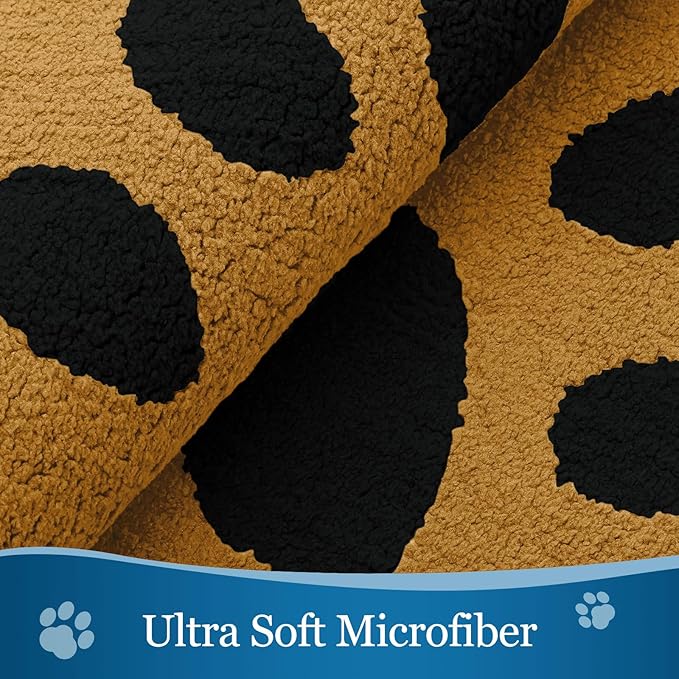 Buganda Dog Door Mat for Muddy Paws, Absorbent Dirt Trapper Washable Indoor Doormats, Non Slip Low-Profile Mud Mat for Dogs, Front Entrance Doormat for Inside Floor (30x20 Inches, Yellow and Black)