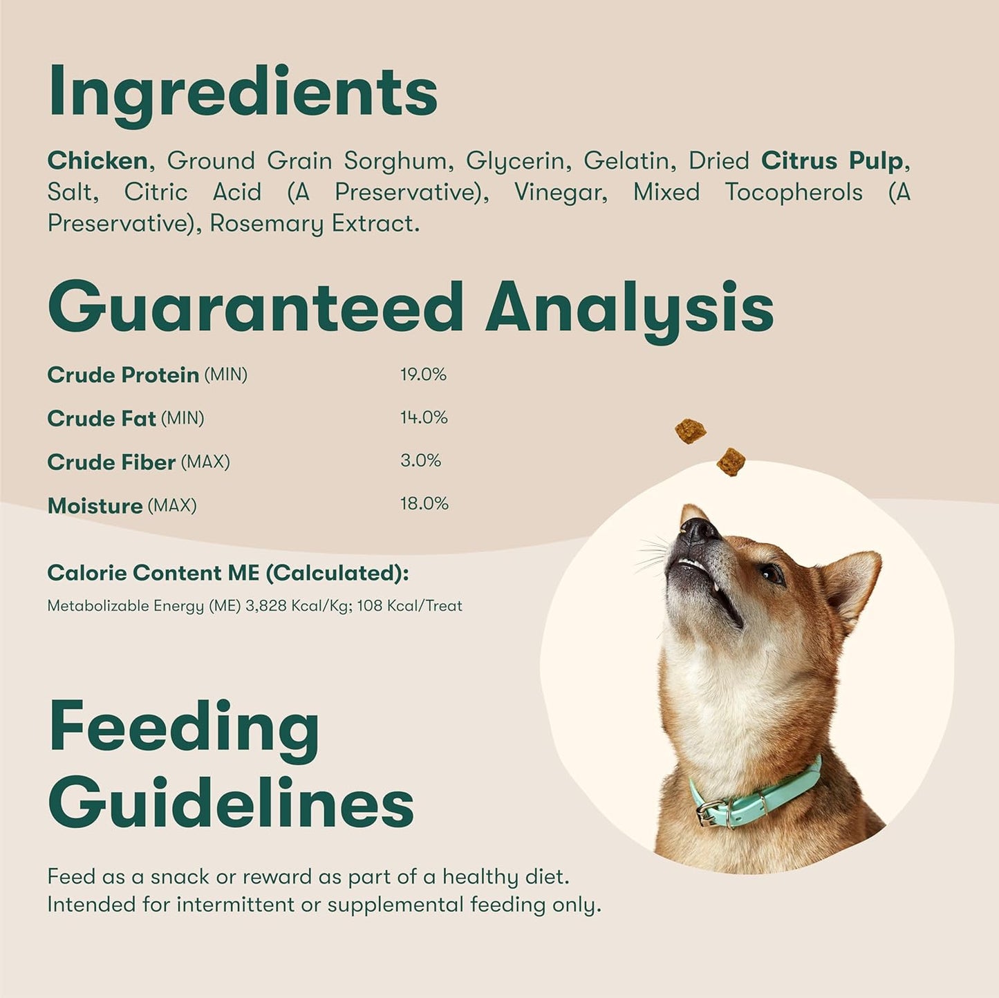 Jinx Chicken Bites Jerky Dog Treats - Soft & Chewy, All Natural Dog Jerky Treats with Cage-Free Chicken - Pet Products for All Dogs (Puppies, Adults & Seniors) - 5oz