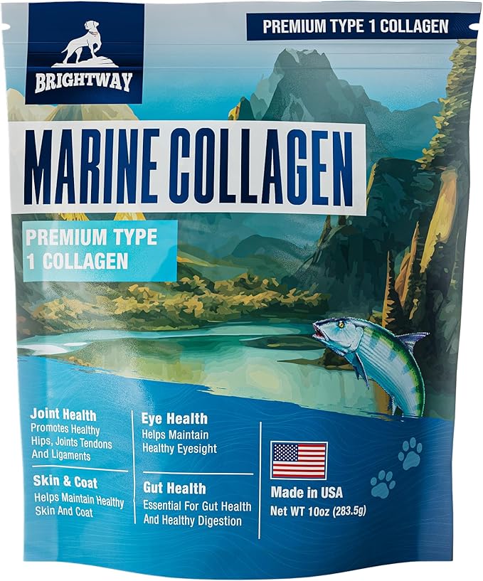 Wild Caught Marine Pet Collagen for Dogs, Peptide for Dogs - Improves Gut, Skin & Coat Health, Allergies, Pet Mobility Hip & Joint Supplement Health