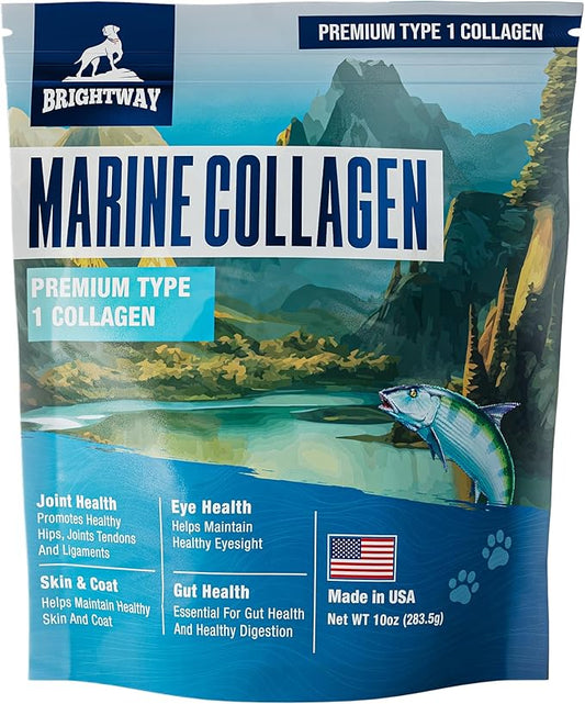 Wild Caught Marine Pet Collagen for Dogs, Peptide for Dogs - Improves Gut, Skin & Coat Health, Allergies, Pet Mobility Hip & Joint Supplement Health