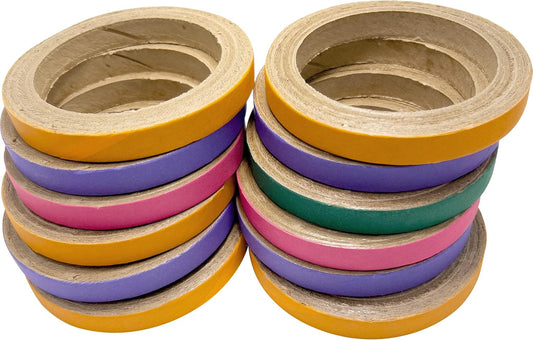 8013 Big 4 Inch Donuts Pk12 - Large Cardboard Chewable Donuts, Bright Outer Paper Strip, Many Shreddable Layers, Great Fun for Grabbing Feet and Biting Beaks, Ideal for Med and Large Size Pets
