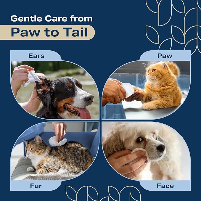 Dog Wipes for Paws and Butt - Plant Based Lavendar Scented (Pack of 400) - Pet Wipes for Dogs and Cats - Deodorizing Non Toxic Dog Wipes, +12 Additional Travel Wipes