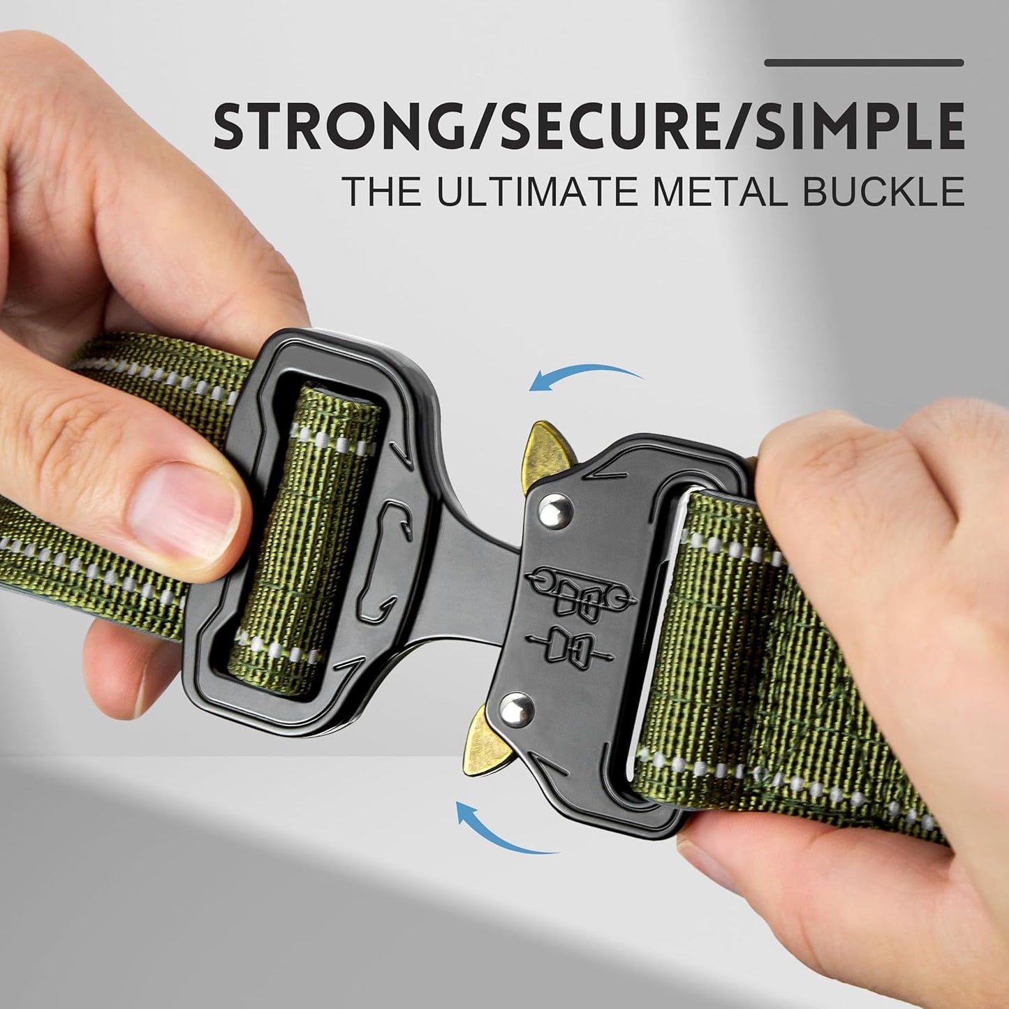 Personalized Tactical Dog Collar with Soft Padding & Reflective Strips for Large Dogs, Heavy Duty Nylon with Metal Buckle, Custom Name, Durable, Available in Pink, Blue, Black, Green