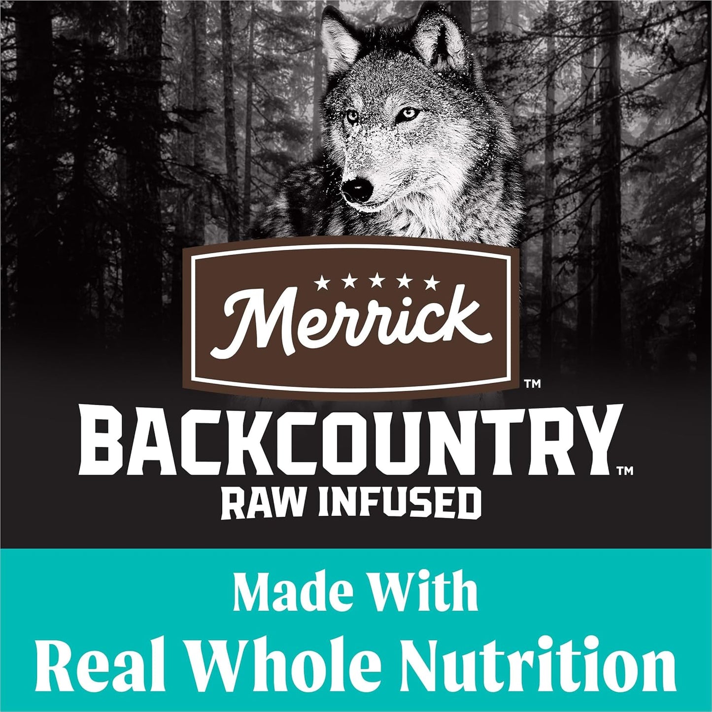 Merrick Backcountry Grain Free Dry Adult Dog Food, Kibble With Freeze Dried Raw Pieces, Game Bird Recipe - 20.0 lb. Bag
