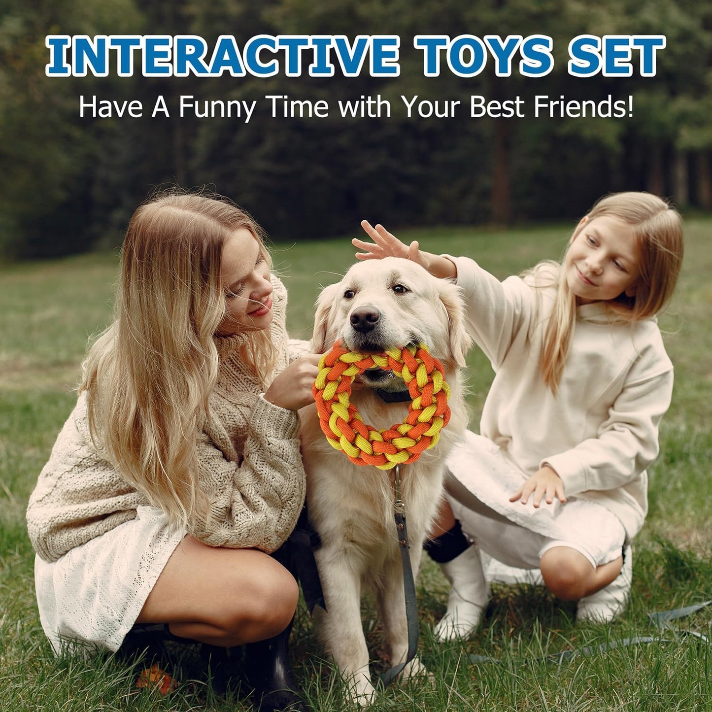 Aitmexcn Dog Rope Toys for Large and Medium Aggressive Chewers, 6 Pack Heavy Duty Dog Rope Toy for Large, Dental Cleaning Chew Toys, Tug Toy for Boredom, 100% Cotton Indestructible Pet Toy