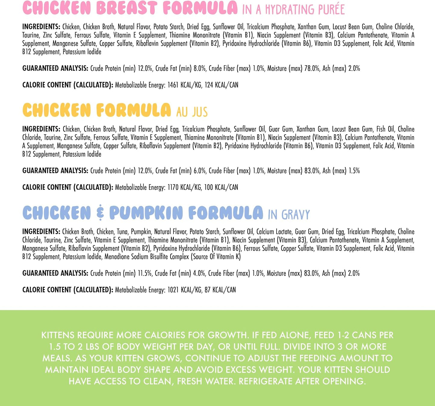 Weruva Kitten, Fur Baby Favorites Variety Pack, 3oz Can (Pack of 12)