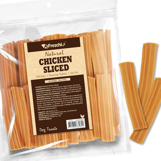 AFreschi Natural Chicken Sliced 24 oz, All Natural, Grain-Free, High-Protein, Healthy & Easily Digestible, Soft Texture