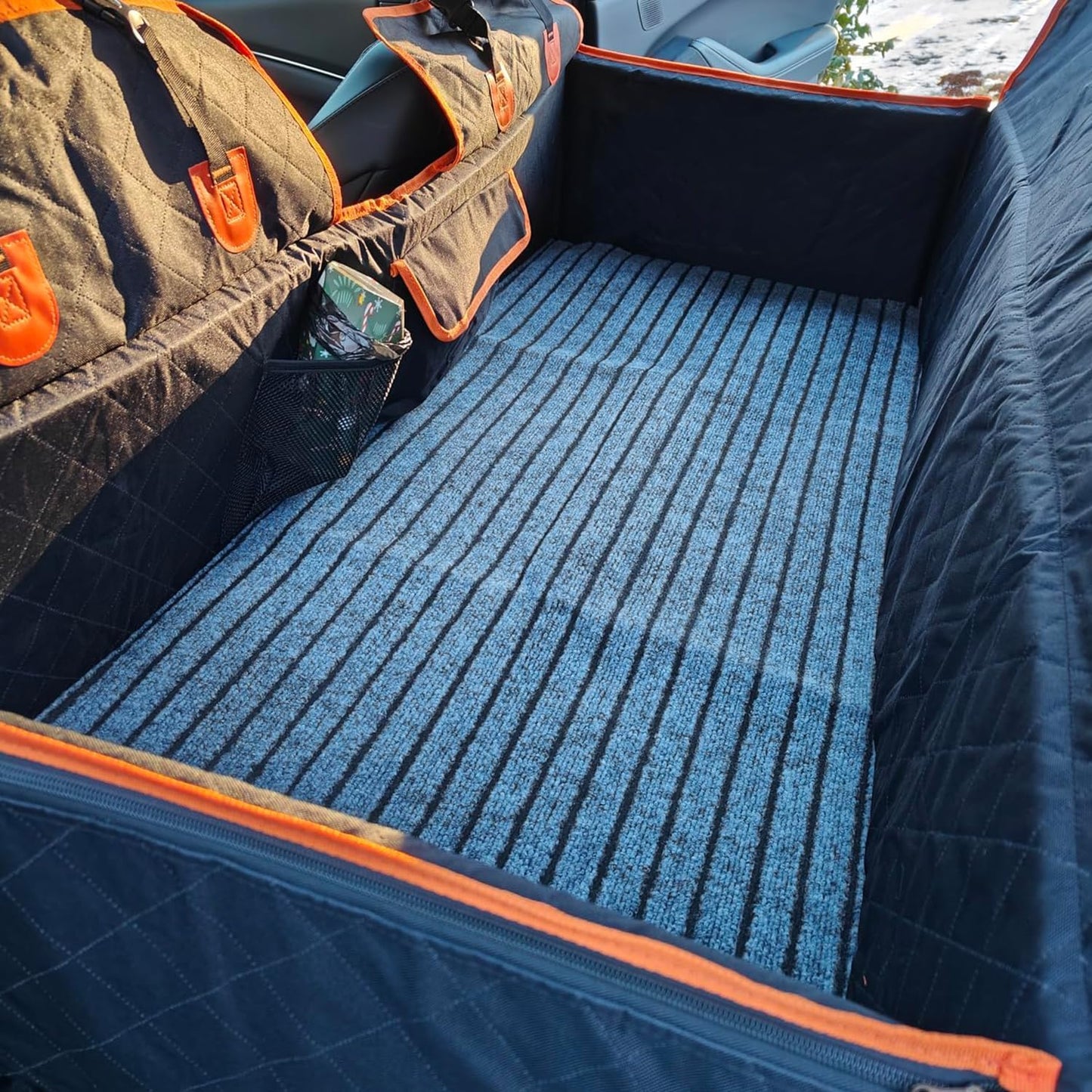 Dog Mat for Back Seat Extender, Non-slip Dogs Rug for Car Back Seat Cover with Hard Bottom, Waterproof Pet Protector Pad Fit Dog Hammock, Pet Backseat Cushion for Car, SUV, Truck. (51" x 24") (L).