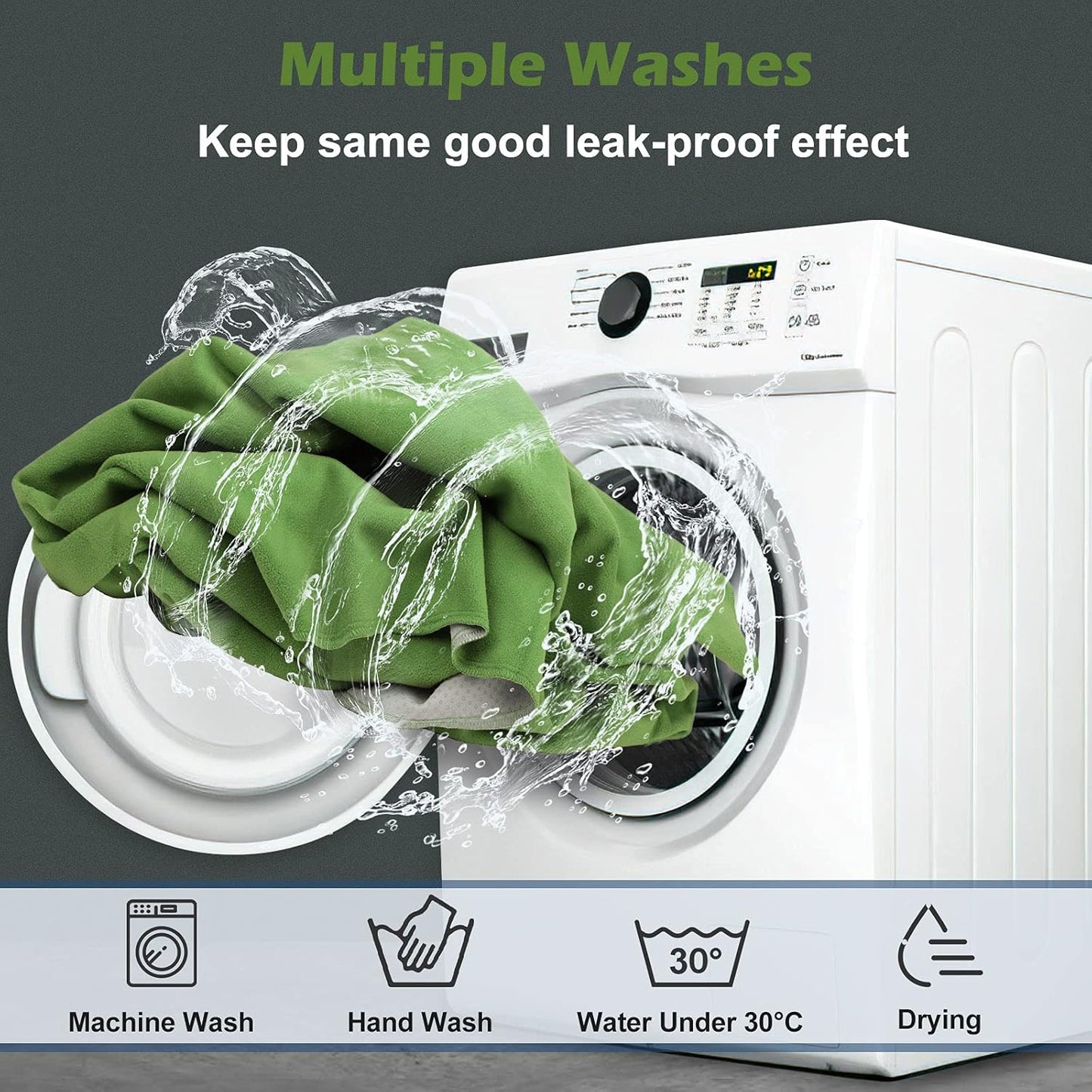 INVENHO Washable Pee Pads for Dogs 72"x72" Reusable Dog Pads Extra Large Upgrade Non-Slip Dog Pee Pads Heavy Absorbency Puppy Pee Pads Quick Dry Whelping Pads/Waterproof Puppy Training Pad