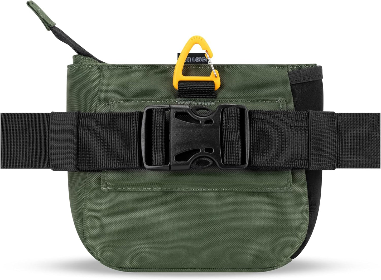 OllyDog Backcountry Day Bag | Hands-Free Dog Training Treat Pouch | Fanny/Hip Pack with Zipper Closure & Built-in Poop Bag Dispenser | Removable Waist Clip (Winter Moss)