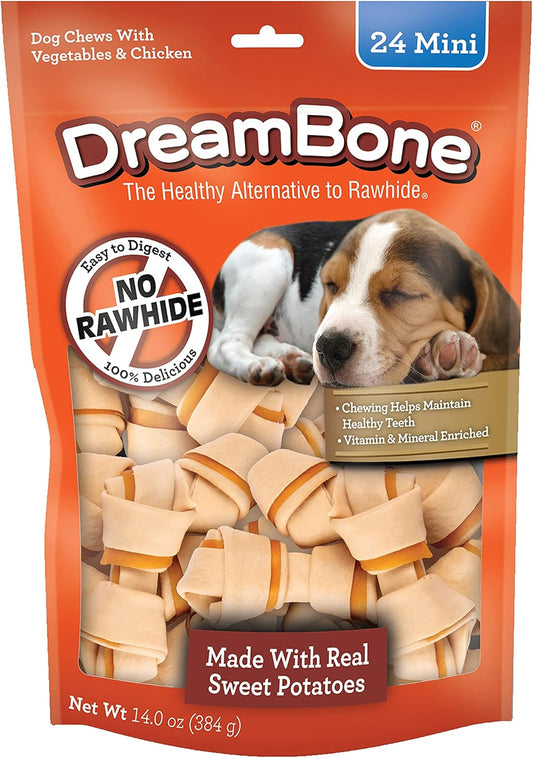 DreamBone Sweet Potato Dog Chew (24 Piece/Pack), Mini