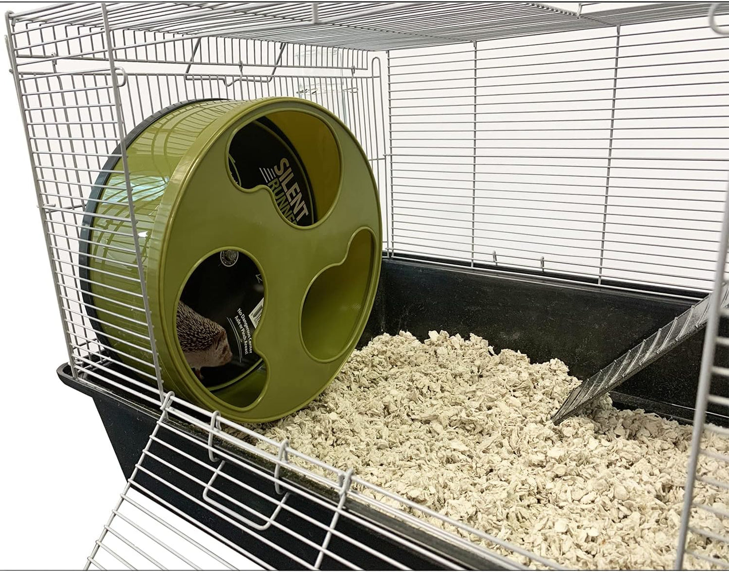 Silent Runner 12" Wide + Cage Attachment (NO Stand) - Silent, Fast, Durable Exercise Wheel - Sugar Gliders, Degus, Rats, Hedgehogs, Prairie Dogs & Small Pets