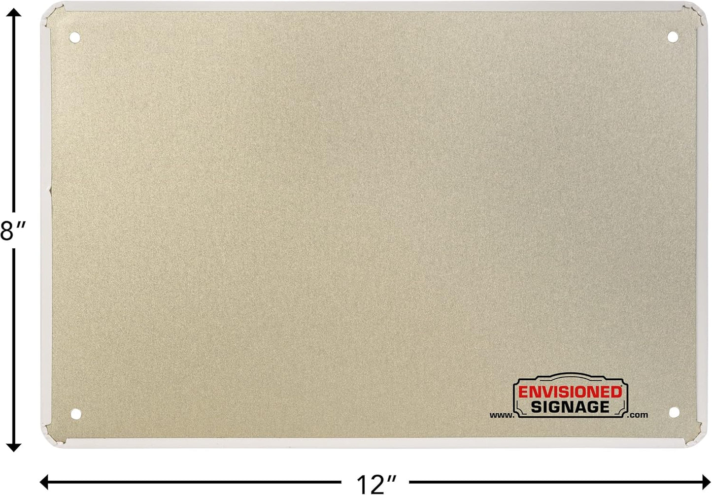 ENVISIONED Signage Quiet! Genius At Work - Humorous Metal Sign 8" x 12" - Funny Garage, Office Wall Decor, Mechanic Gift, Street Sign for Bedroom