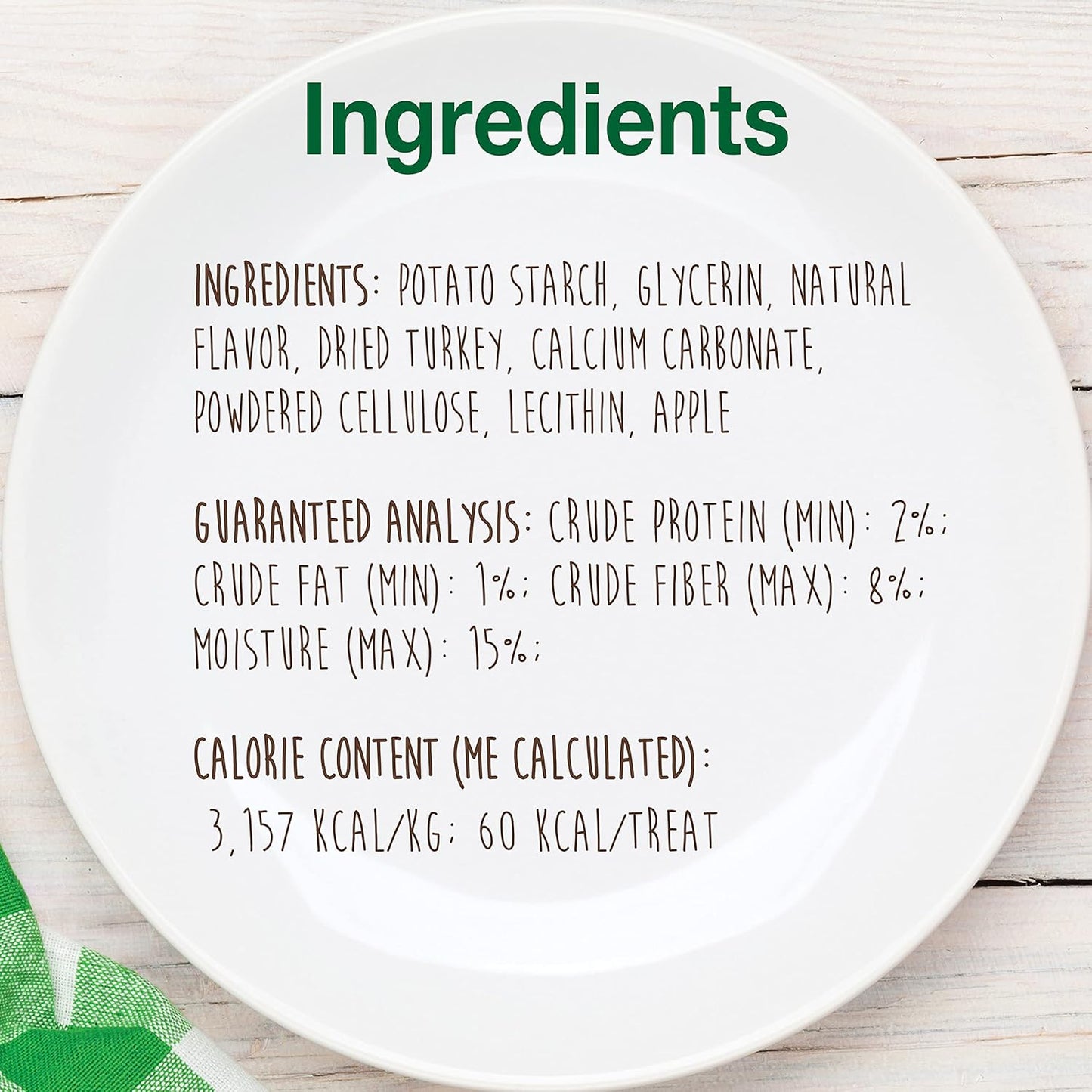 Nylabone Healthy Edibles Natural Dog Chews Long Lasting Chew Treats for Dogs, Turkey & Apple Flavor, X-Small/Petite (12 Count)