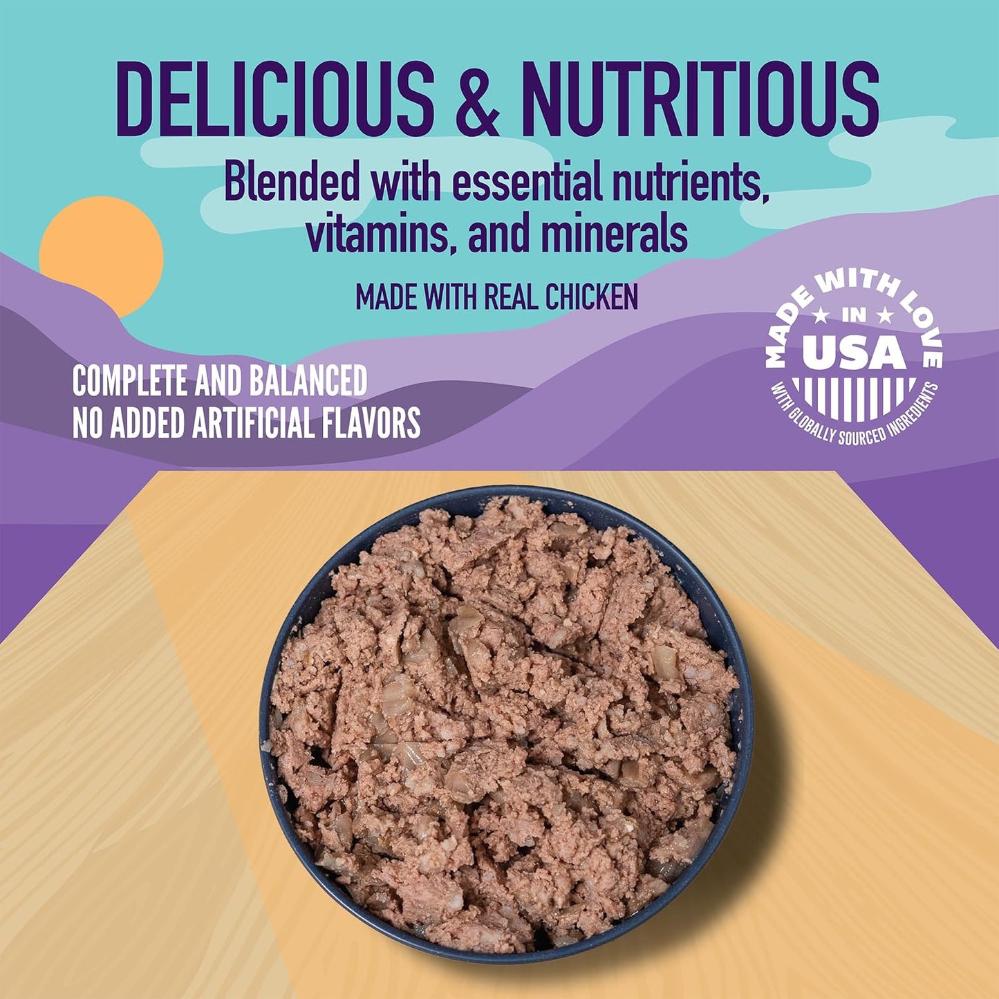 A Strong Heart Wet Dog Food, Savory Dinner with Chicken - 22 oz Cans (Pack of 12), Made in The USA with Real Chicken