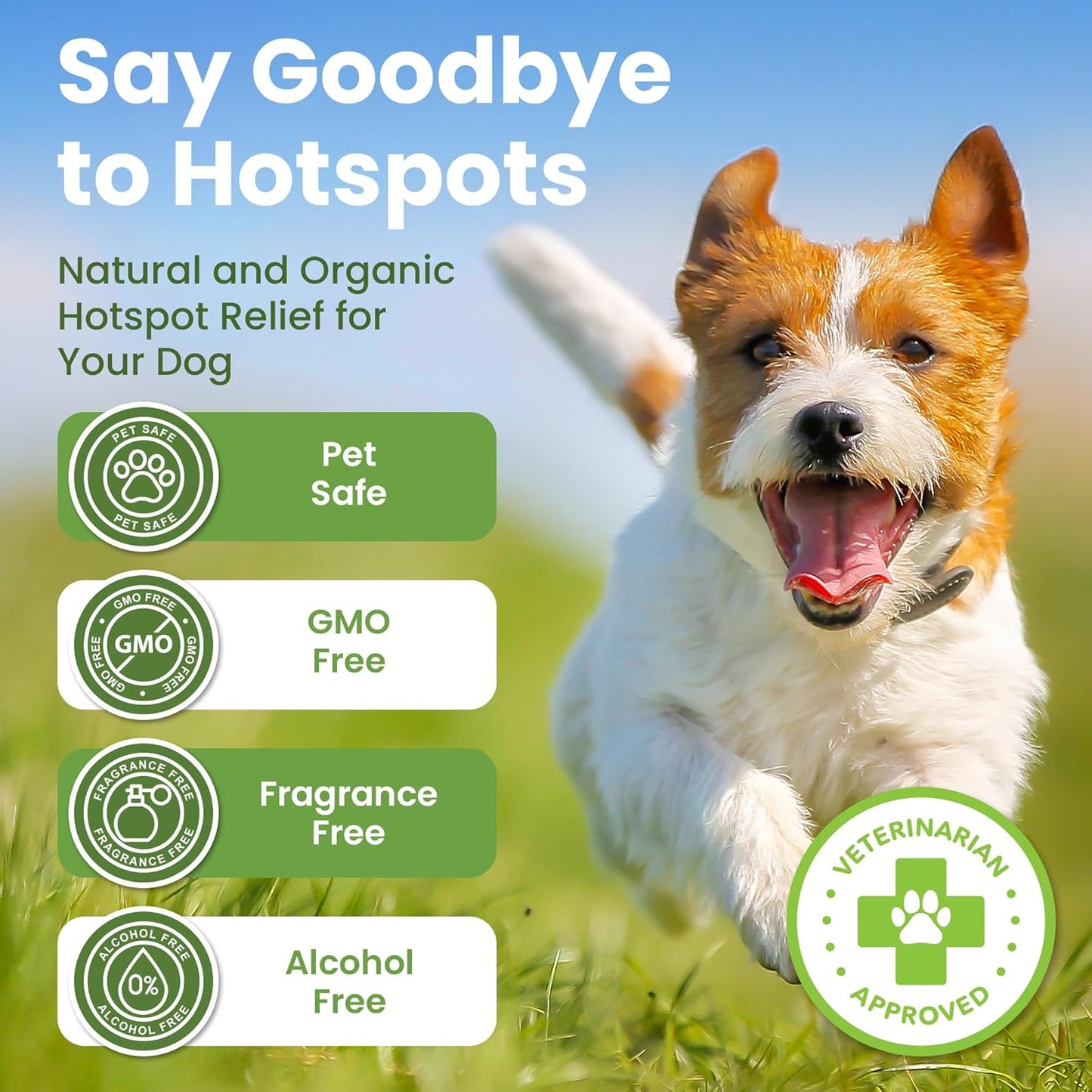 Hot Spot Treatment for Dogs, Cats & Pet Wound Care: Healing Ointment for Pets Itchy Skin Relief, Dry Skin Treatment, Natural Allergy Relief, Dog Paw Balm + Manuka Honey, Aloe Vera, Vitamin E (2 Oz.)