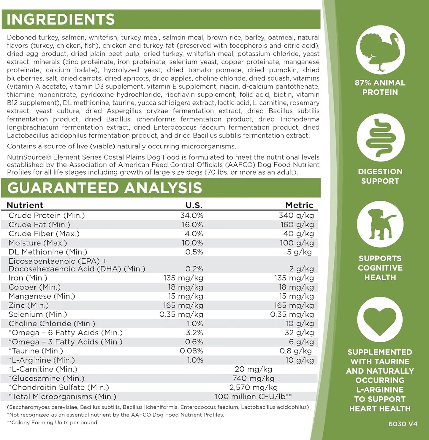 NutriSource Element Series Coastal Plains Dry Dog Food, Turkey, Salmon and Whitefish, 4LB
