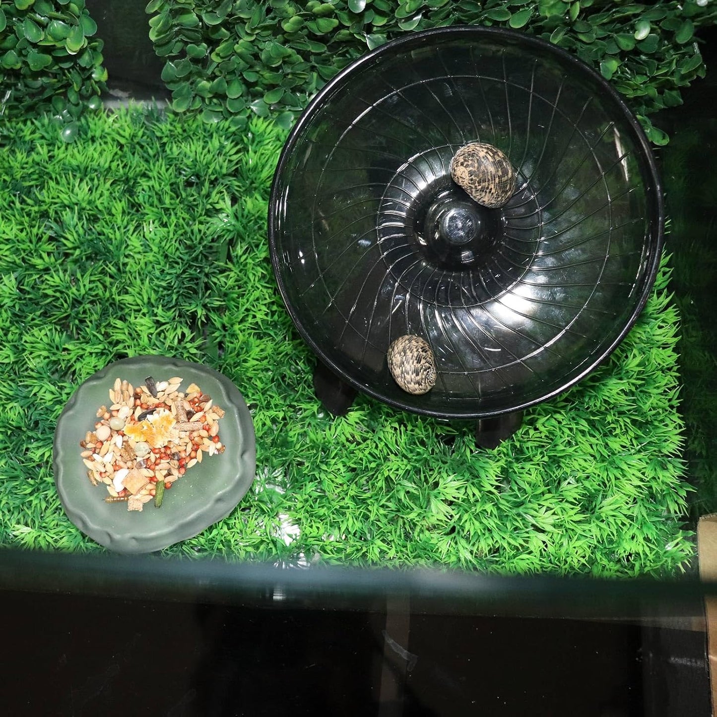 Hermit Crabs Wheel Toy, Hamster Running Wheel Toys, Small Animals Cage Accessory, Tank Accessory, Suitable for Hermit Crab Hamster