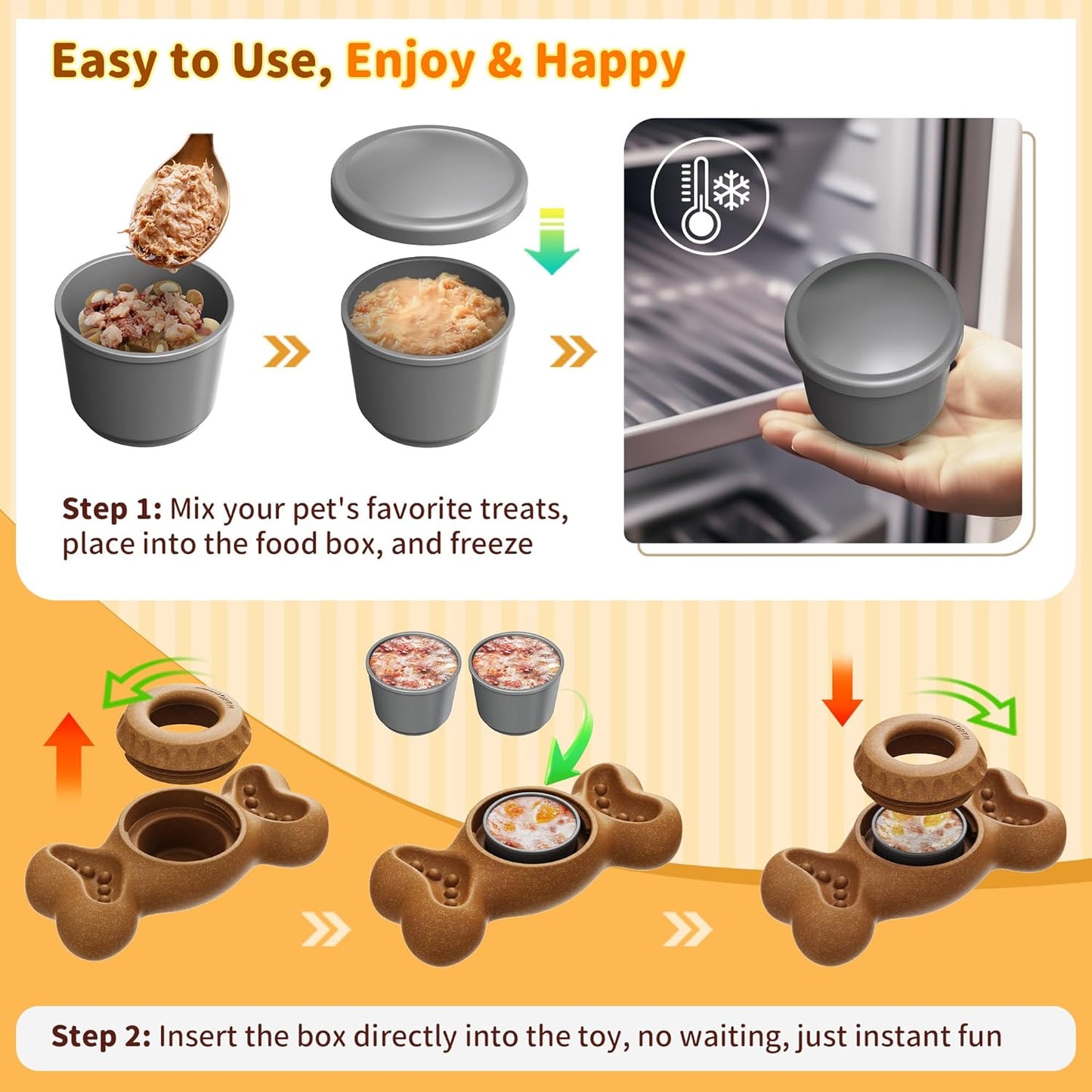 Dog Chew Toys for Aggressive Chewers, Frozen Dog Toy to Keep Them Busy, Indestructible Dog Toy for Large Medium Small Breed, Chew Toys for Dogs Reduces Anxiety & Solve Boredom