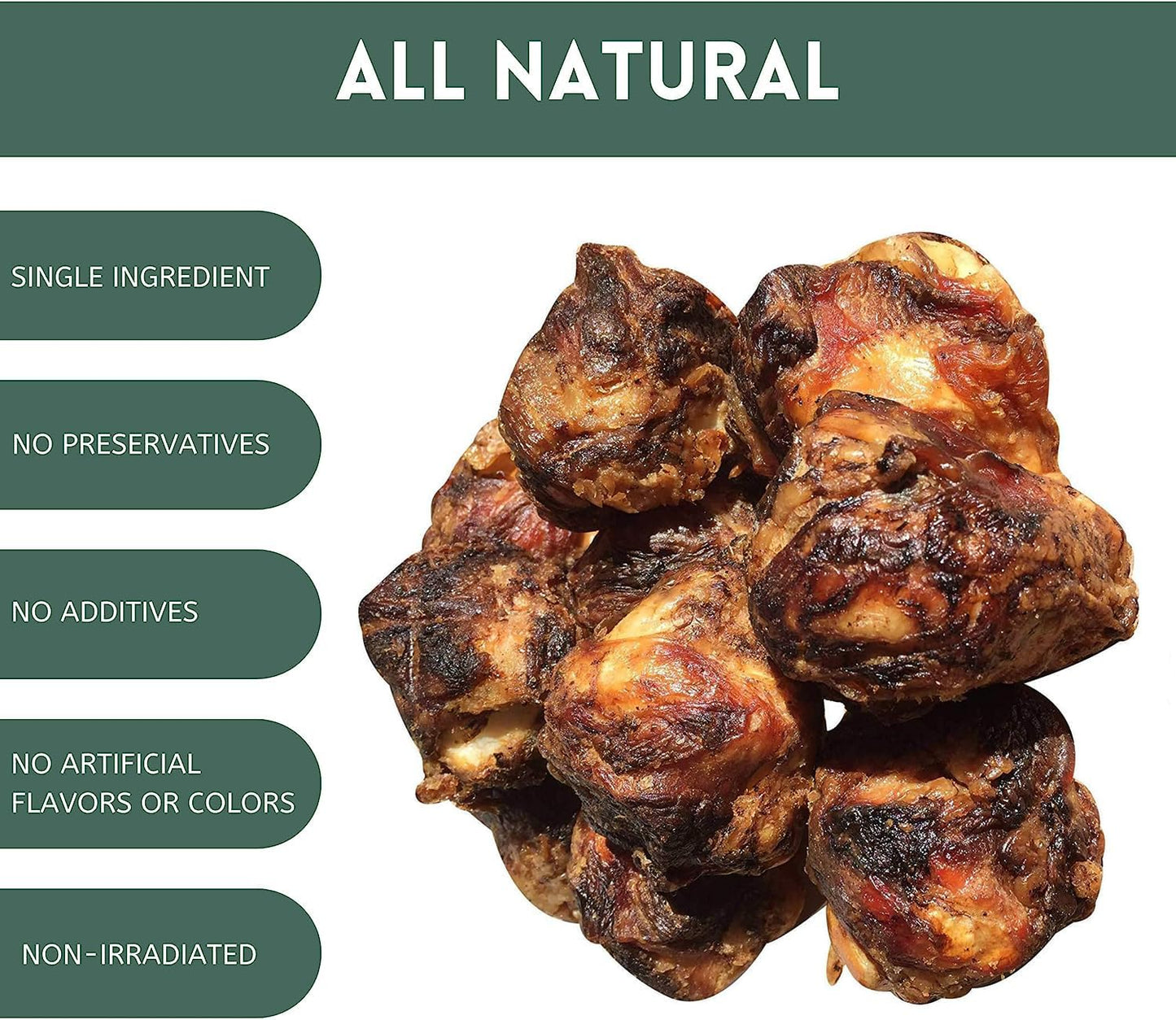 K9 Connoisseur Single Ingredient Dog Bones Made in USA for Small and Medium Breed Dogs Who Struggle with Boredom Natural Meaty Beef Knee Cap Bone Chew Treats Best for K9s Up to 50 Pounds - 8 Pack