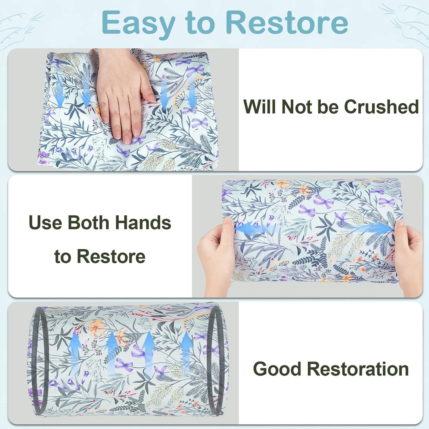 Glittme Guinea Pig Tunnel Washable Guinea Pigs Hideout Portable Rabbit Tunnels Soft Ferret Tunnel for Playing Resting Guinea Pig Accessories for Hedgehogs, Hamster, Flowers and Leaves