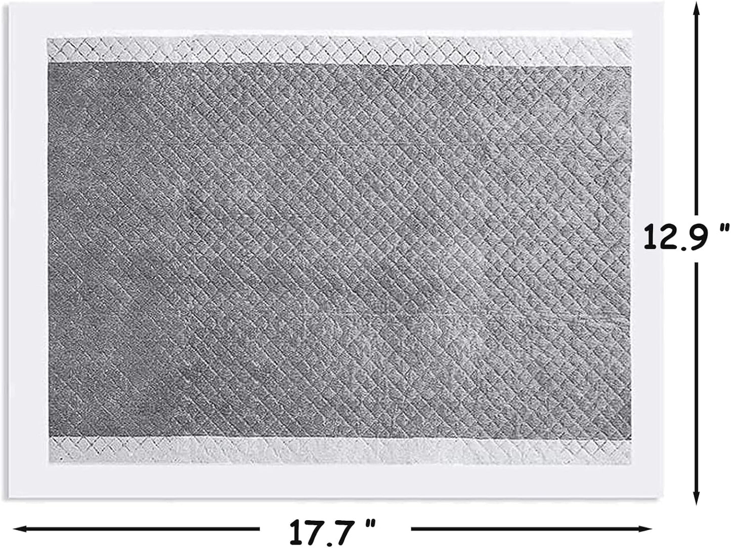 kathson Rabbit Pee Pads Disposable Cage Liners 100PCS All Absorb Black Carbon Odor Control Bunny Training Accessories with Quick-Dry Surface for Puppy Guinea Pig Kitten Hedgehog Small Animals