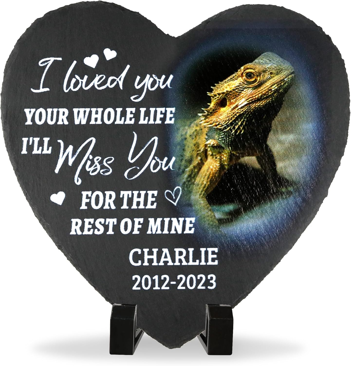 ODB Gifts for Loss of Gecko, Gecko Memorial Stone, Gecko Memorial Gifts, Gecko Loss Gifts, Gecko Head Stones, Cemetery Decorations for Grave, Lizard Grave Marker, Gifts for Gecko Lovers (Gecko)