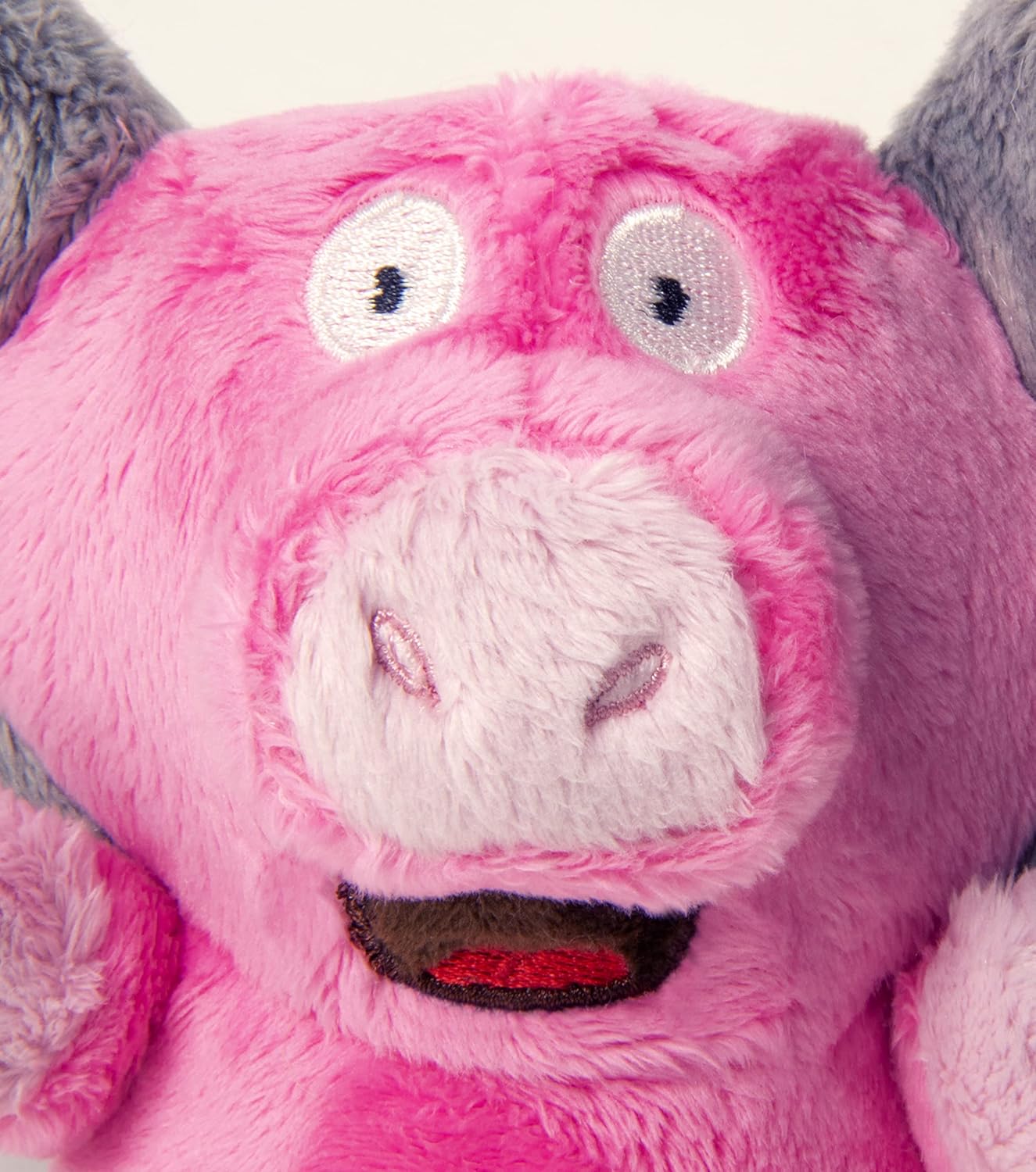 goDog Flips Pig-Elephant Silent Squeak Plush Dog Toy, Chew Guard Technology - Pink, Small