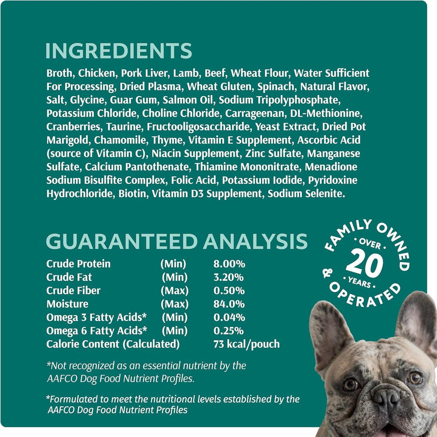 Optimeal Wet Dog Food Pouches - Grain Free Chicken & Lamb Recipe, High Protein, Tender Morsels in Savory Sauce, Made with Natural Ingredients for Dogs, Premium Nutrition - 3 oz, Pack of 12