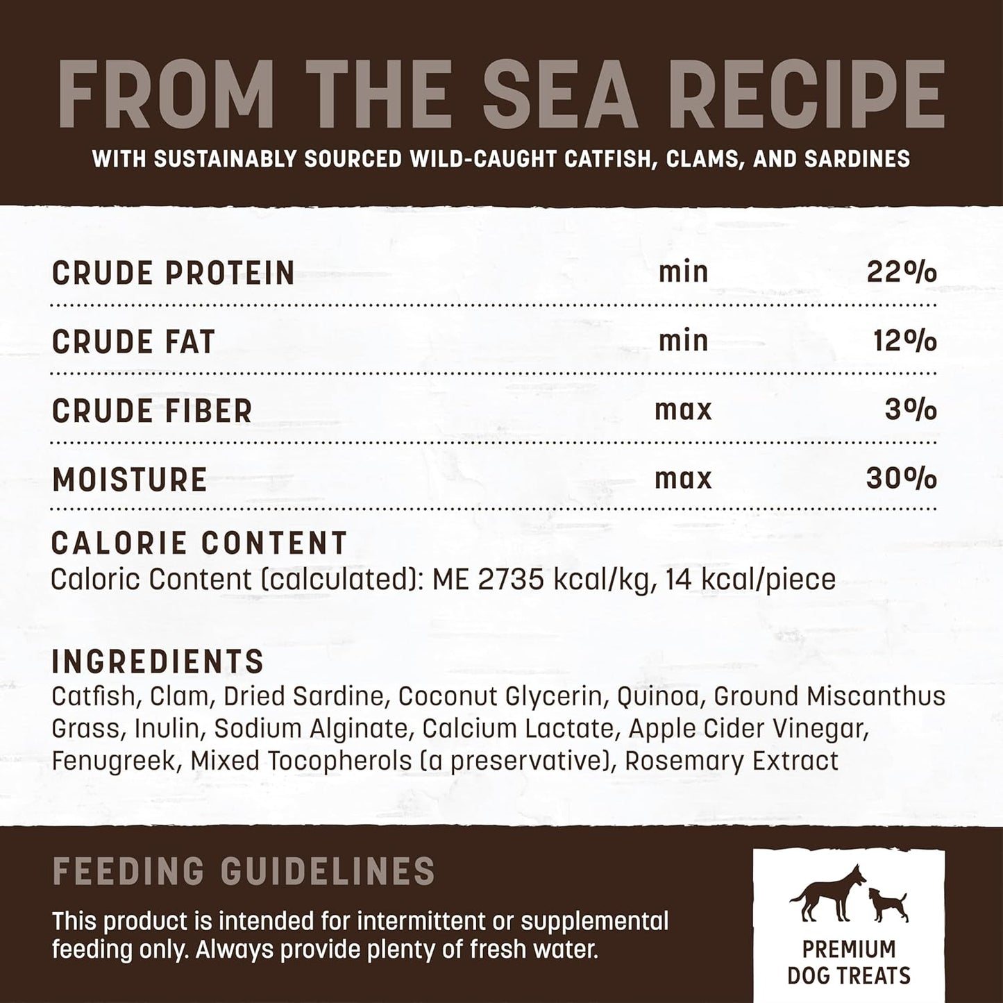 Earth Animal Wisdom Air-Dried Jerky from The Sea Recipe | Dog Treats | Dog Snacks | Premium Natural Fish Jerky Strips | 4 oz |Made in The USA (Pack of 3)