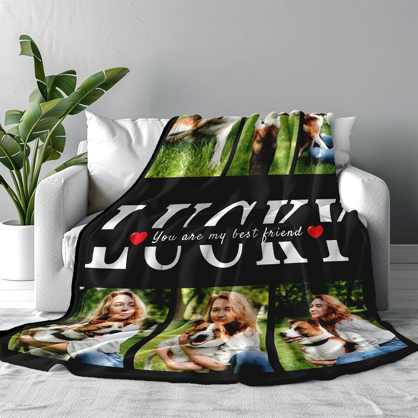 Funny DIY Personalized Pet Memorial Blanket with Photo Pet Memorial Gifts for Dogs Cats Loss of Dog Sympathy Gift Dog Bereavement Remembrance Pets Loss Gifts Custom Dogs Picture Blanket