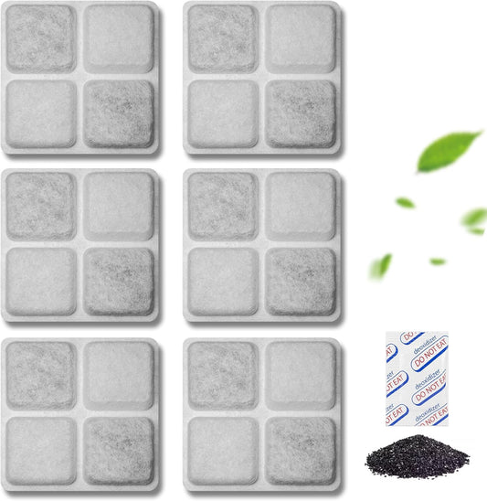 6-Pack Pet Food Desiccant Bag Replacement Compatible with PETLIBRO Automatic Cat & Dog Feeders, Keep Pet Food Dry & Fresh, Fits Model PLAF001, 002, 005, 006, 101, 103, 203 & 301