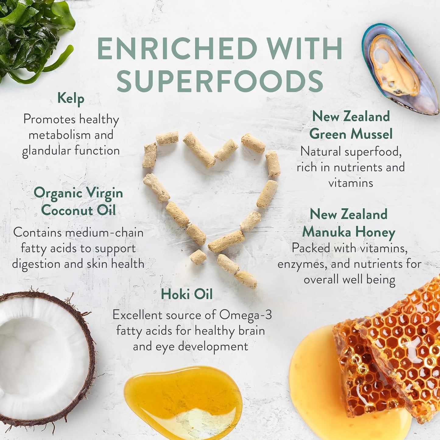 The New Zealand Natural Pet Food Co Meow Freeze Dried Cat Food - Beef & Hoki Recipe, High Protein Treats, Meals & Toppers, Dry Cat Food, 9.9 oz