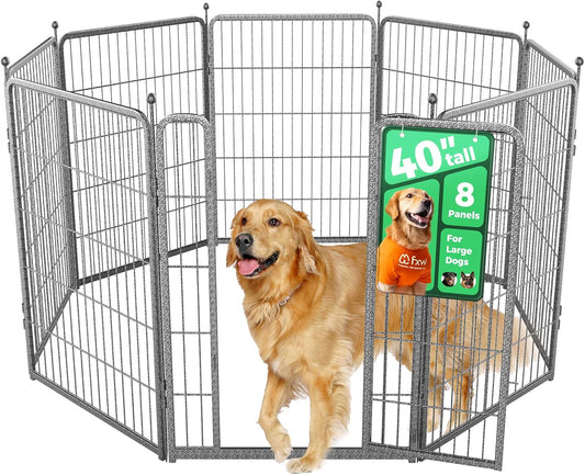 FXW Aster Dog Playpen Designed for Yard, 40inch 8 Panels