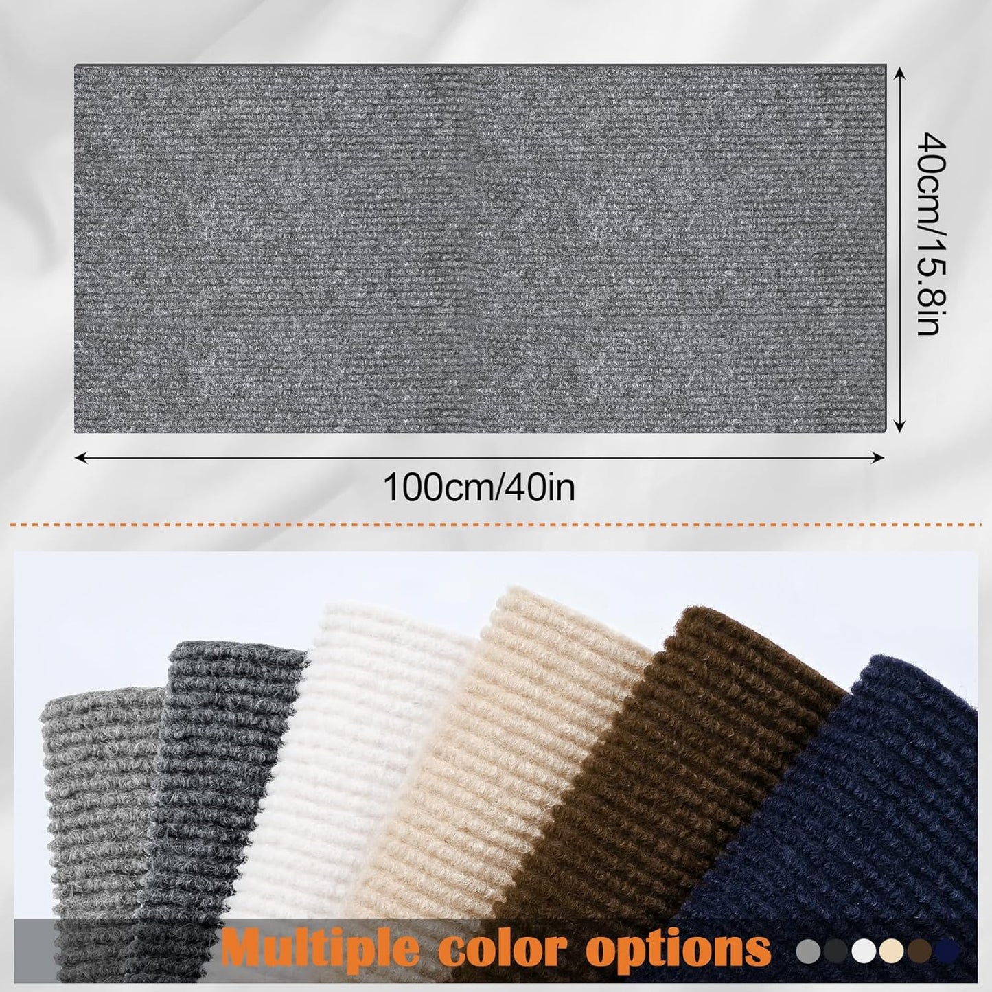 Cat Scratch Furniture Protector - 40" x 15.8" Trimmable Self-Adhesive Cats Claws Scratch Pads, DIY Cat Climbing Couch Protector for Scratch Post Cat Tree Replacement Indoor (Light Gray)