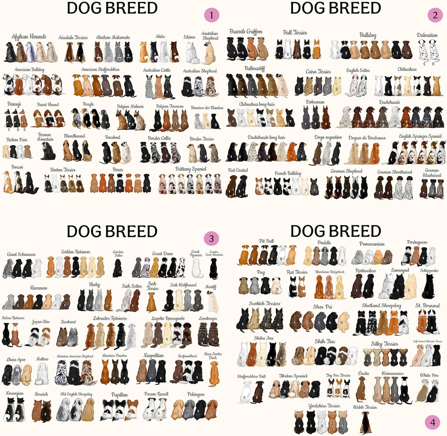 Personalized Dog Memorial Suncatcher – Custom Suncatcher with Name & Breed for Up to 3 Pets, Pet Loss Sympathy Gift, Memorial Keepsake for Dog Lovers